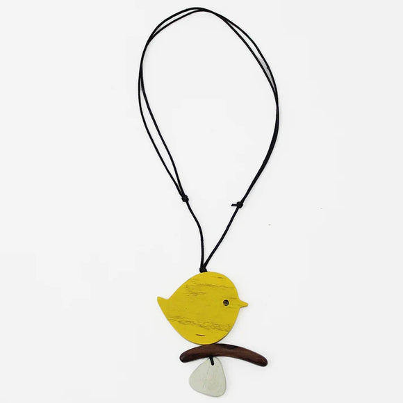 ROBIN ON A BRANCH NECKLACE