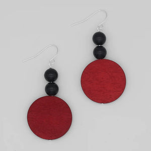 ROUND EMERY DANGLE EARRINGS