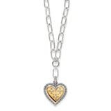 MOSAIC HEART 2TN NECKLACE