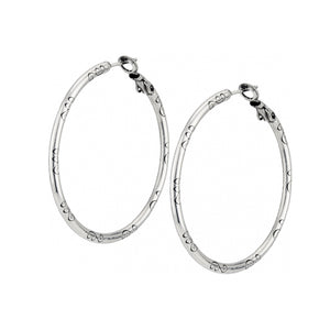 Large Earring Charm Hoops